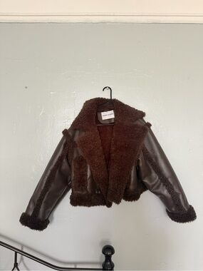 Stand Studio Brown Shearling Jacket
